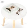 Side table Max Home White 35 x 40 x 35 cm (6 Units)