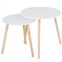 Set of 2 tables Max Home White 50 x 50 x 50 cm (2 Units)