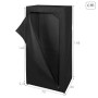 Garde-robe Max Home Noir 70 X 148 X 46 CM 4 Unités