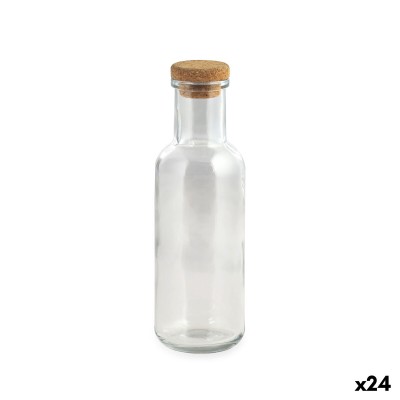 Glass Bottle La Mediterránea Transparent Glass 1 L (24 Units)