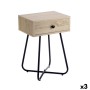 Side table MobleKit Brown Black 40 x 34 x 60 cm (3 Units)