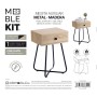 Table d'appoint MobleKit Marron Noir 40 x 34 x 60 cm (3 Unités)