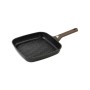 Grill pan Quttin LEATHER Brown Black Cast aluminium 28 x 28 cm (6 Units)