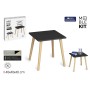 Side table MobleKit Brown Black 40 x 40 x 40 cm (2 Units)