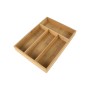 Cutlery Organiser Quttin Brown Bamboo 34 x 25 x 4,5 cm (12 Units)