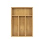 Cutlery Organiser Quttin Brown Bamboo 34 x 25 x 4,5 cm (12 Units)