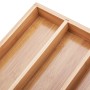 Range-couverts Quttin Marron Bambou 34 x 25 x 4,5 cm (12 Unités)