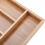 Range-couverts Quttin Marron Bambou 34 x 25 x 4,5 cm (12 Unités)