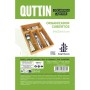 Cutlery Organiser Quttin Brown Bamboo 34 x 25 x 4,5 cm (12 Units)