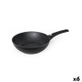 Wok Pan Quttin Universe Black Toughened aluminium Ø 28 cm (6 Units)