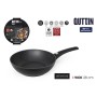 Wok Quttin Universe Noir Aluminium forgé Ø 28 cm (6 Unités)