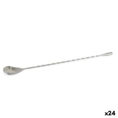 Cocktail Spoon My Bar Silver Stainless steel 30 x 2,8 cm 24 Units