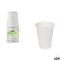 Set of glasses Algon White Cardboard 330 ml 12 Pieces (24 Units)