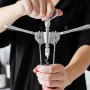 Bottle Opener with Corkscrew Quttin 18 x 7 x 4 cm Silver (18 Units)