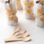 Set of Spoons Algon Brown Wood 13,8 cm 12 Pieces (24 Units)