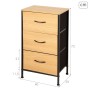 Chest of drawers Max Home Black Modern 40 X 75 X 30 CM