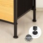 Chest of drawers Max Home Black Modern 40 X 75 X 30 CM