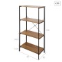 Étagère Max Home Fer Bois MDF 4 Etagères 60 X 120 X 30 CM