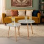 Set of 2 tables Max Home White 48 x 45 x 48 cm