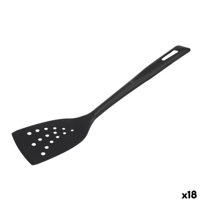 Kitchen Spatula Quttin PRO Nylon 36 x 8,2 x 5,7 cm Black (18 Units)