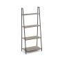 Étagère MobleKit Noir Gris Bois Métal 60 x 34,5 x 150 cm (3 Unités)