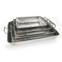 Baking tray Quttin Silver Steel 30 x 24 x 5,5 cm (12 Units)