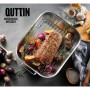 Baking tray Quttin Silver Steel 35,5 x 28 x 5,5 (12 Units)