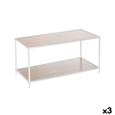 Side table MobleKit White Brown 78 x 38 x 38 cm Wood (3 Units)