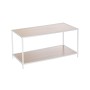 Table d'appoint MobleKit Blanc Marron 78 x 38 x 38 cm Bois (3 Unités)
