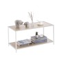 Side table MobleKit White Brown 78 x 38 x 38 cm Wood (3 Units)