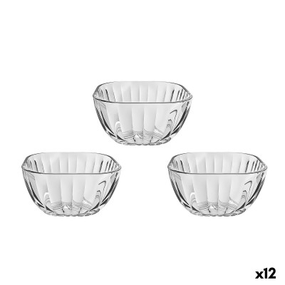 Set de Bols La Mediterránea Edy Transparent verre 270 ml 3 Pièces (12 Unités)