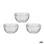 Set of bowls La Mediterránea Edy Transparent Glass 270 ml 3 Pieces (12 Units)