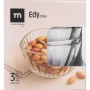 Set of bowls La Mediterránea Edy Transparent Glass 270 ml 3 Pieces (12 Units)