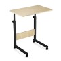 Side table MobleKit Brown Black 60 x 40 x 65 cm Wood Metal (3 Units)