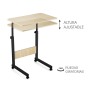 Table d'appoint MobleKit Marron Noir 60 x 40 x 65 cm Bois Métal (3 Unités)