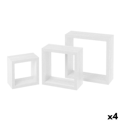 Etagères MobleKit Blanc 3 Pièces (4 Unités)