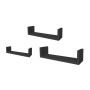 Etagères MobleKit Noir 3 Pièces (6 Unités)