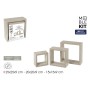 Shelves MobleKit Oak 3 Pieces (4 Units)