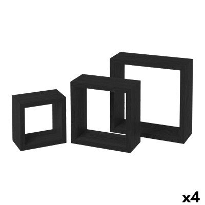 Etagères MobleKit Noir 3 Pièces (4 Unités)