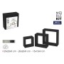 Shelves MobleKit Black 3 Pieces (4 Units)