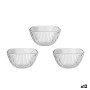 Set of bowls La Mediterránea Eddas Transparent Glass 270 ml 3 Pieces (12 Units)