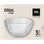 Set of bowls La Mediterránea Eddas Transparent Glass 270 ml 3 Pieces (12 Units)