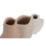 Set of 3 Vases Home ESPRIT Multicolour Stoneware 10 x 7 x 24 cm (3 Pieces)