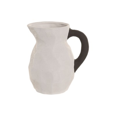Vase Home ESPRIT White Grey Stoneware