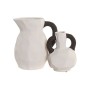 Vase Home ESPRIT White Grey Stoneware