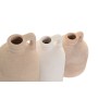 Set of 3 Vases Home ESPRIT Multicolour Stoneware 9 x 9 x 24 cm (3 Pieces)