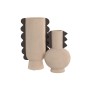 Vase Home ESPRIT Brown Stoneware