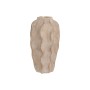 Vase Home ESPRIT Beige Stoneware Waves Aged finish 25 x 25 x 50 cm