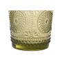 Set de Verres Home ESPRIT Vert Verre Avec relief 310 ml (6 Unités)