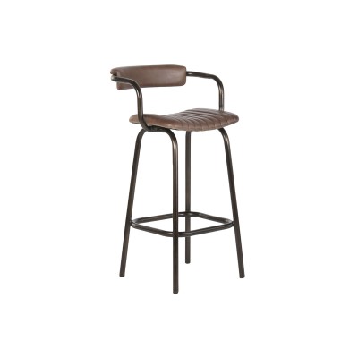 Tabouret Home ESPRIT Cuir Fer